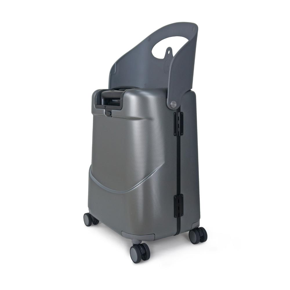 Miamily - Carry-On Luggage with Patented Child Seat - 18-Inch - Charcoal Grey 