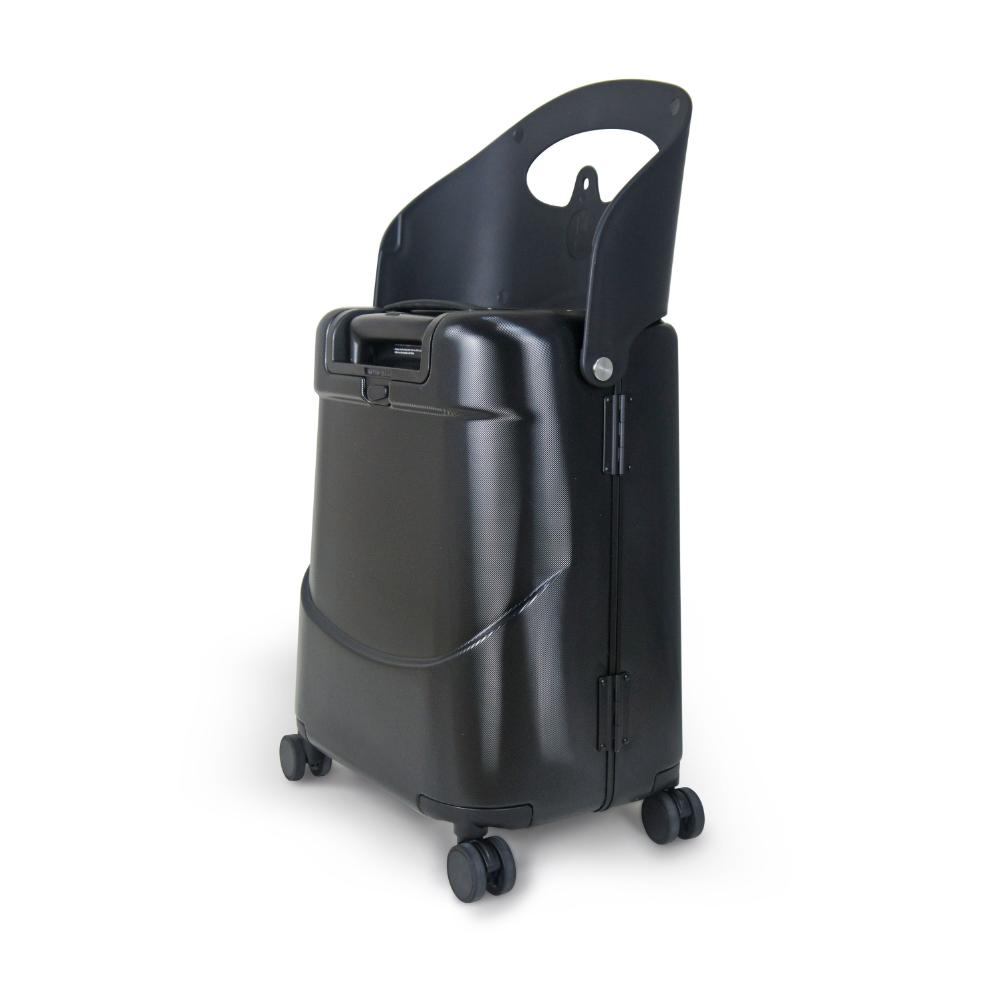 Miamily - Carry-On Luggage with Patented Child Seat - 18-Inch - Midnight Black 