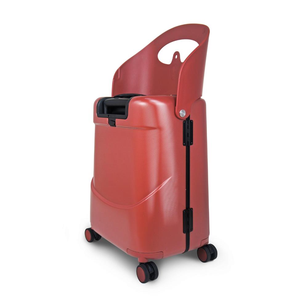 Miamily - Carry-On Luggage with Patented Child Seat - 18-Inch - Maroon Red 