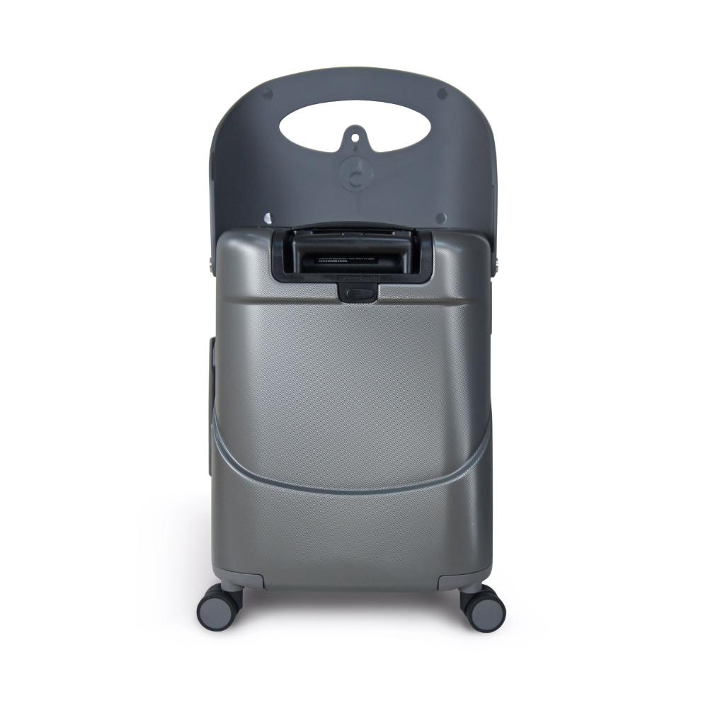 Miamily - Carry-On Luggage with Patented Child Seat - 18-Inch - Charcoal Grey 