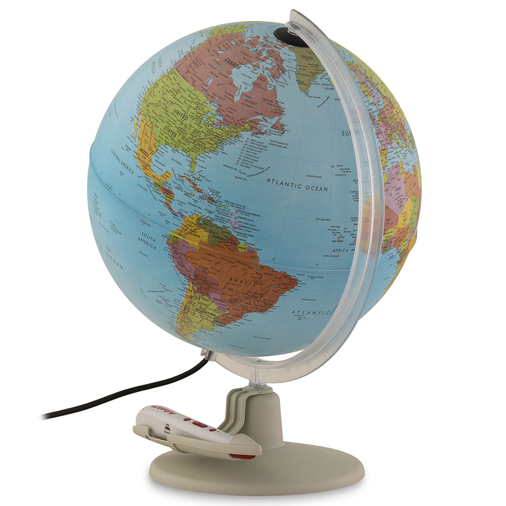 Tecnodidattica - Revolving Globe withLED - Blue