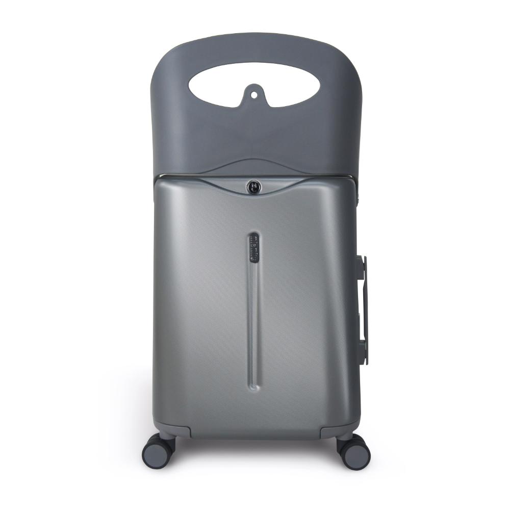Miamily - Carry-On Luggage with Patented Child Seat - 18-Inch - Charcoal Grey 