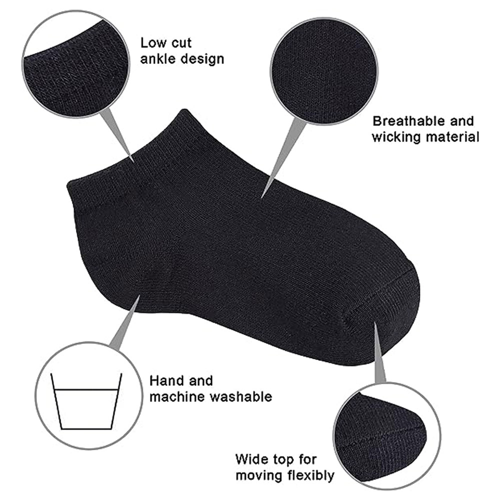 Star Babies Kids Socks 3pcs Solid - Black