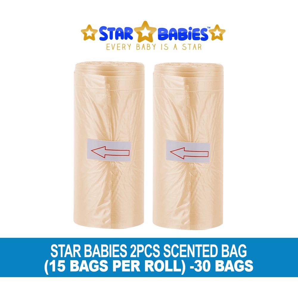 Star Babies - Scented Nappy Bag - 30pcs - Ivory