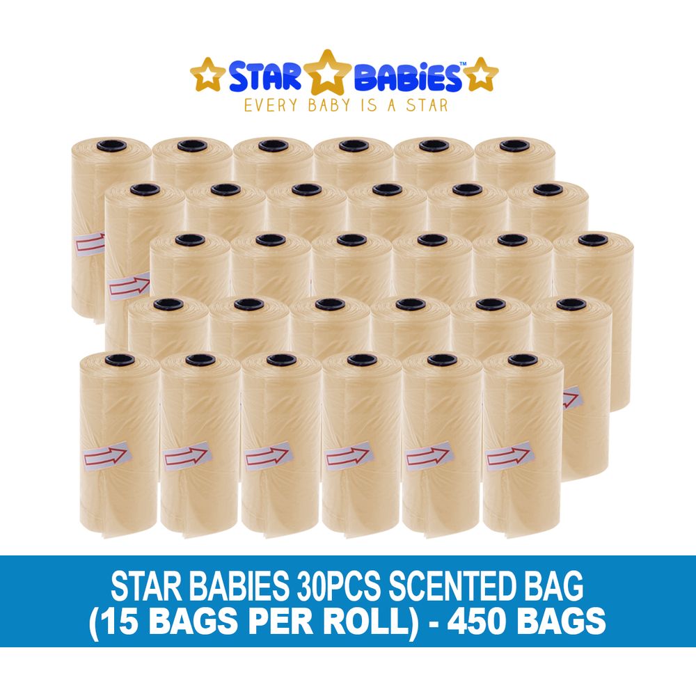 Star Babies - Scented Nappy Bag - 450pcs - Ivory