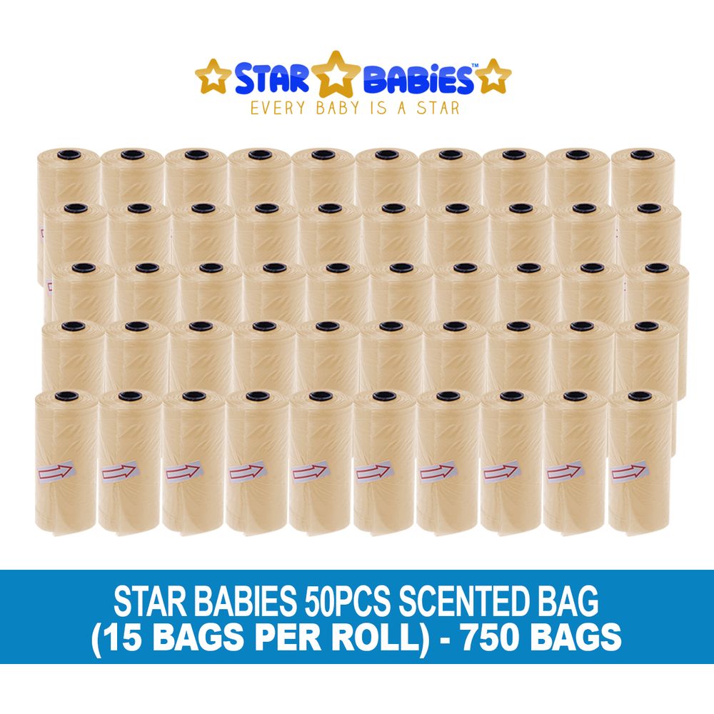 Star Babies - Scented Nappy Bag - 750pcs - Ivory