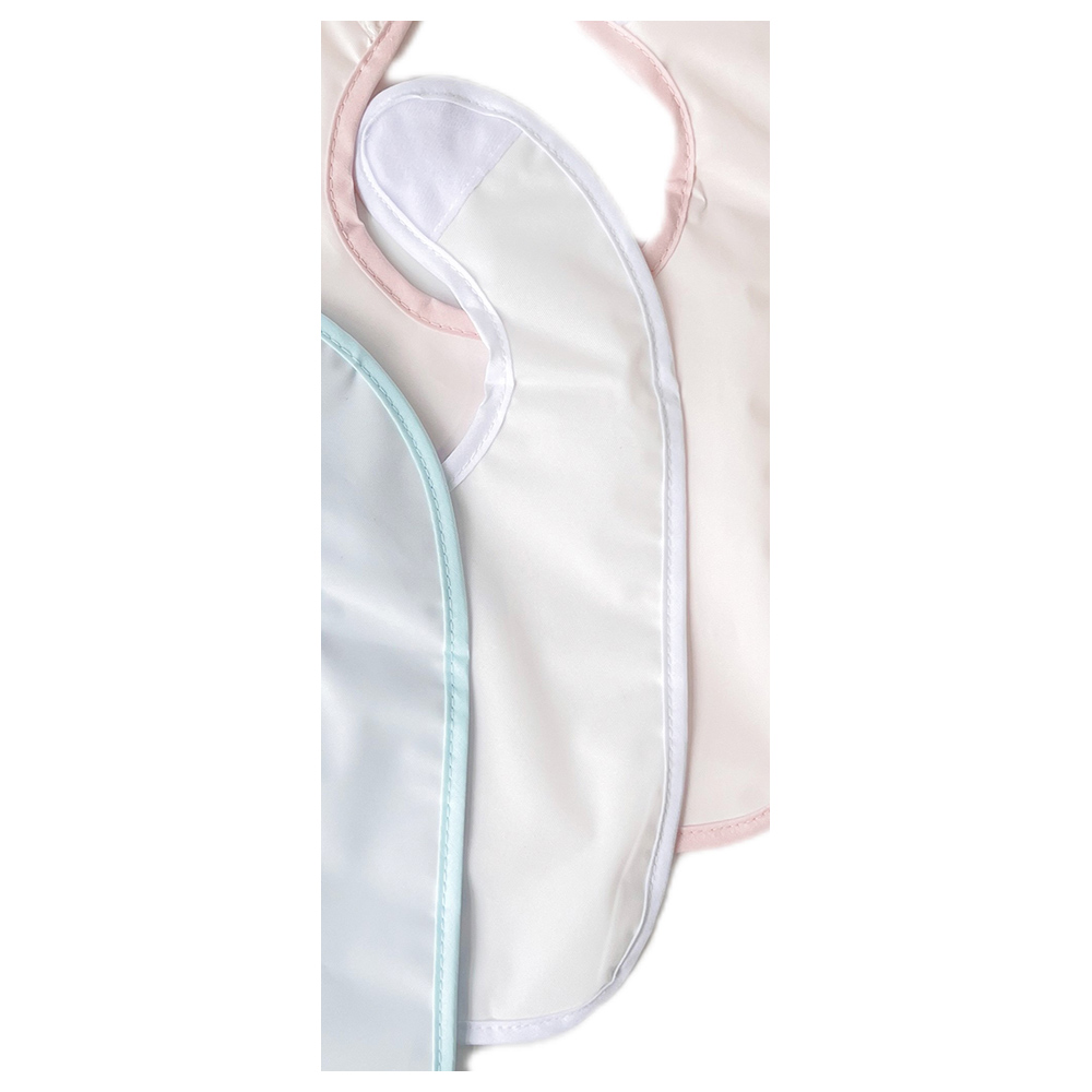 Amchi Baby - Waterproof Baby Bibs - 3pcs - White