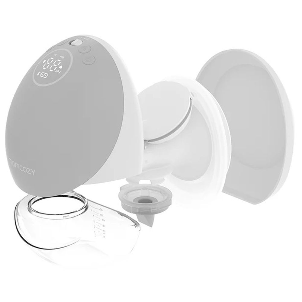 MomCozy - Hands Free Wearable Breast Pump - Grey - 2 Pcs