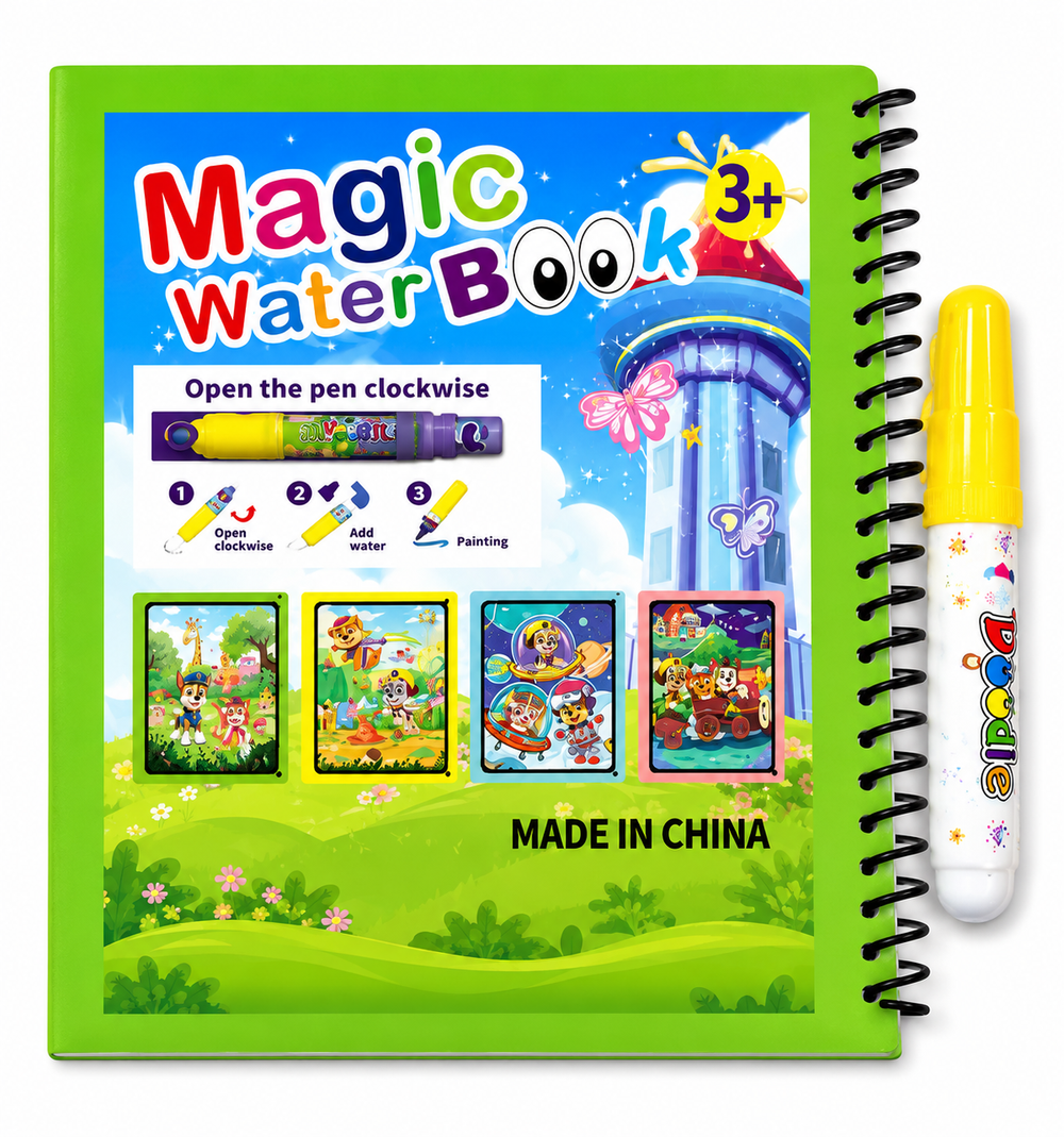Magic Water Reveal Coloring Book - Forest Friends