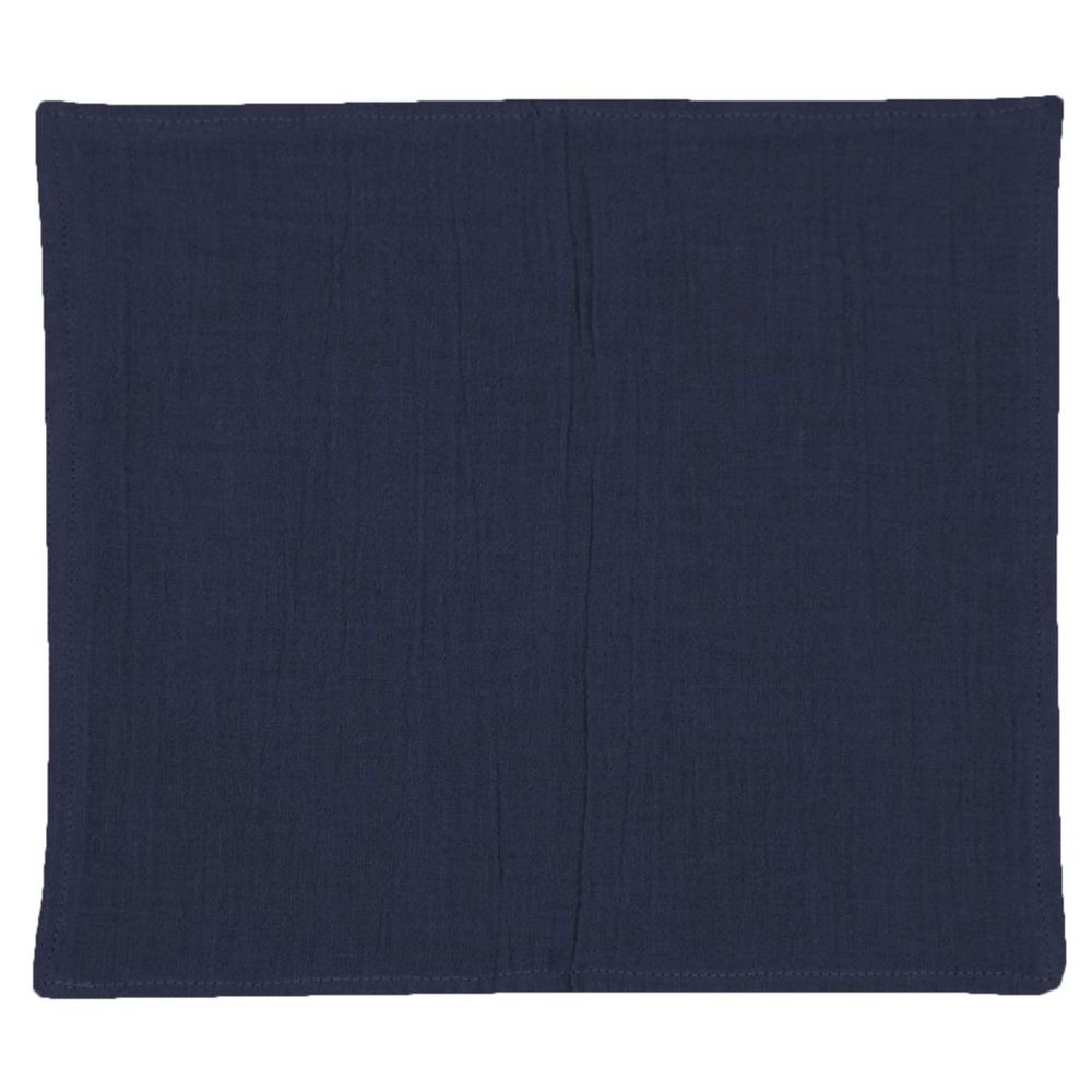 Me - Organic Muslin Burp/Face Towel - Midnight - Pack of 2