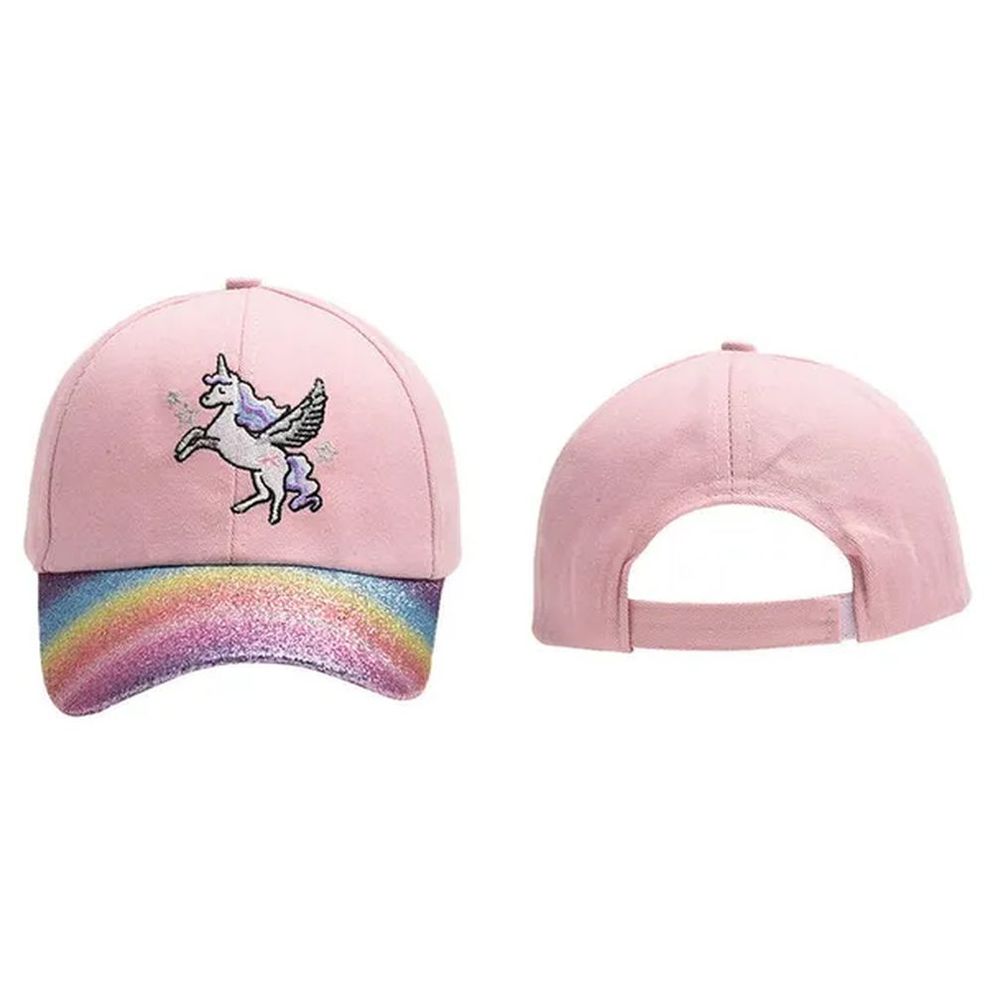 The Girl Cap Durable Cotton Kids Cap Unicorn - Pink