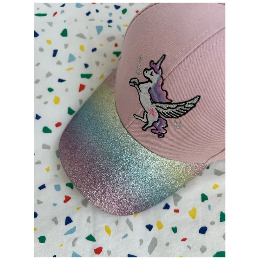 The Girl Cap Durable Cotton Kids Cap Unicorn - Pink