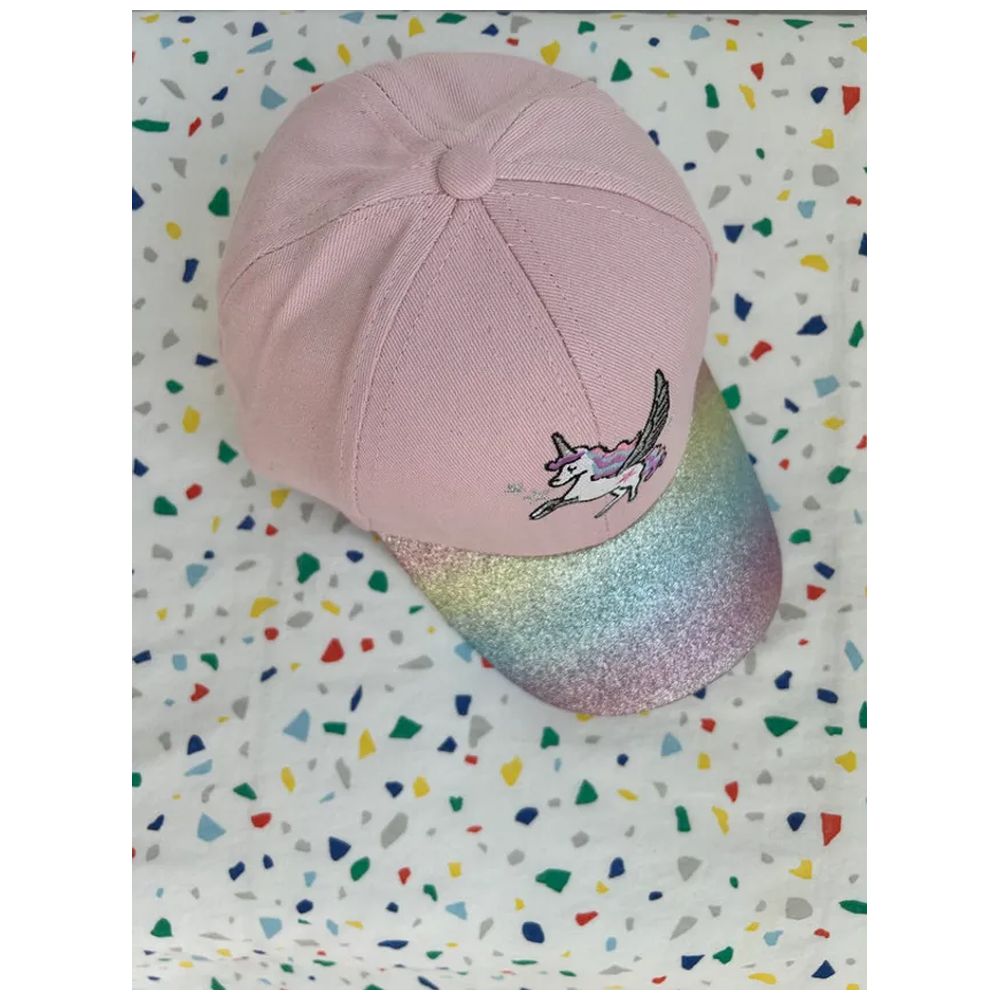 The Girl Cap Durable Cotton Kids Cap Unicorn - Pink