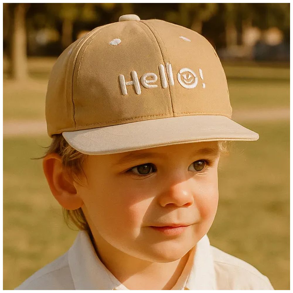 Wonder Kids Hello Cap for Kids - Beige