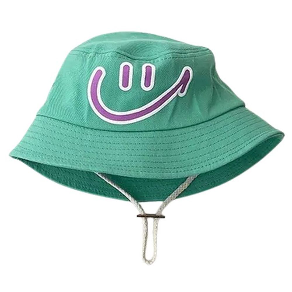 Wonder Kids Kids' Smiley Logo Detail Bucket Hat - Green