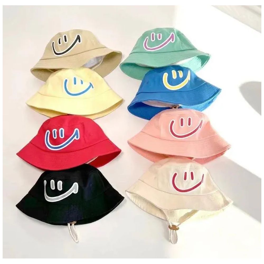 Wonder Kids Smiley Logo Cotton & Polyester Hats - Yellow