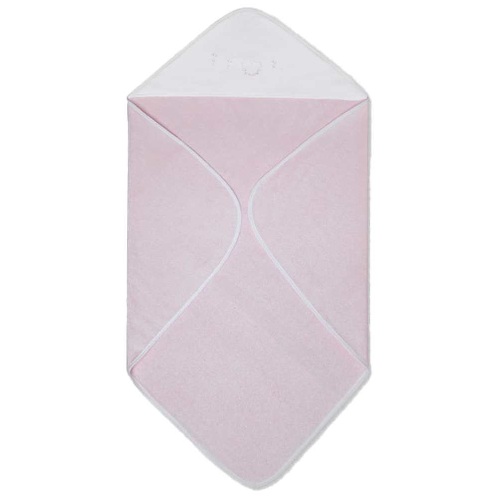 Jules & Juliette Blossom Shower Cape & Gloves - Pink/White - 2 Pcs