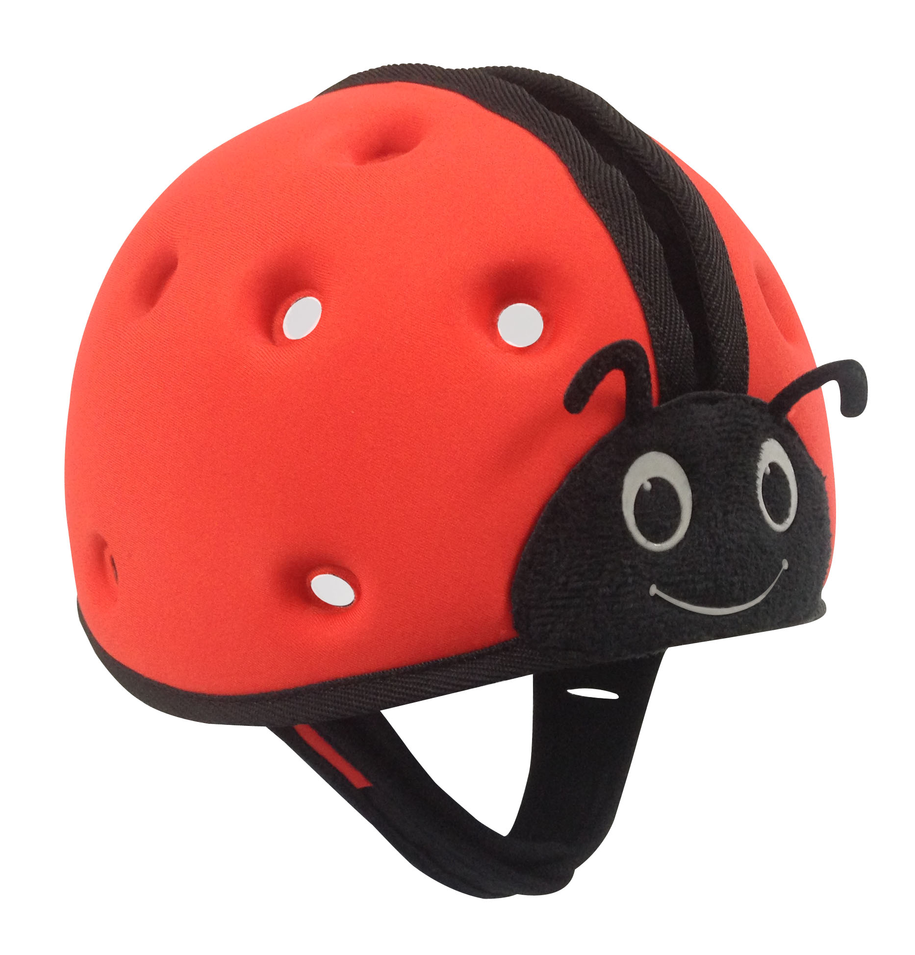 SafeheadBABY - Soft Helmet Learning To Walk (7months-2years) - Ladybird Red
