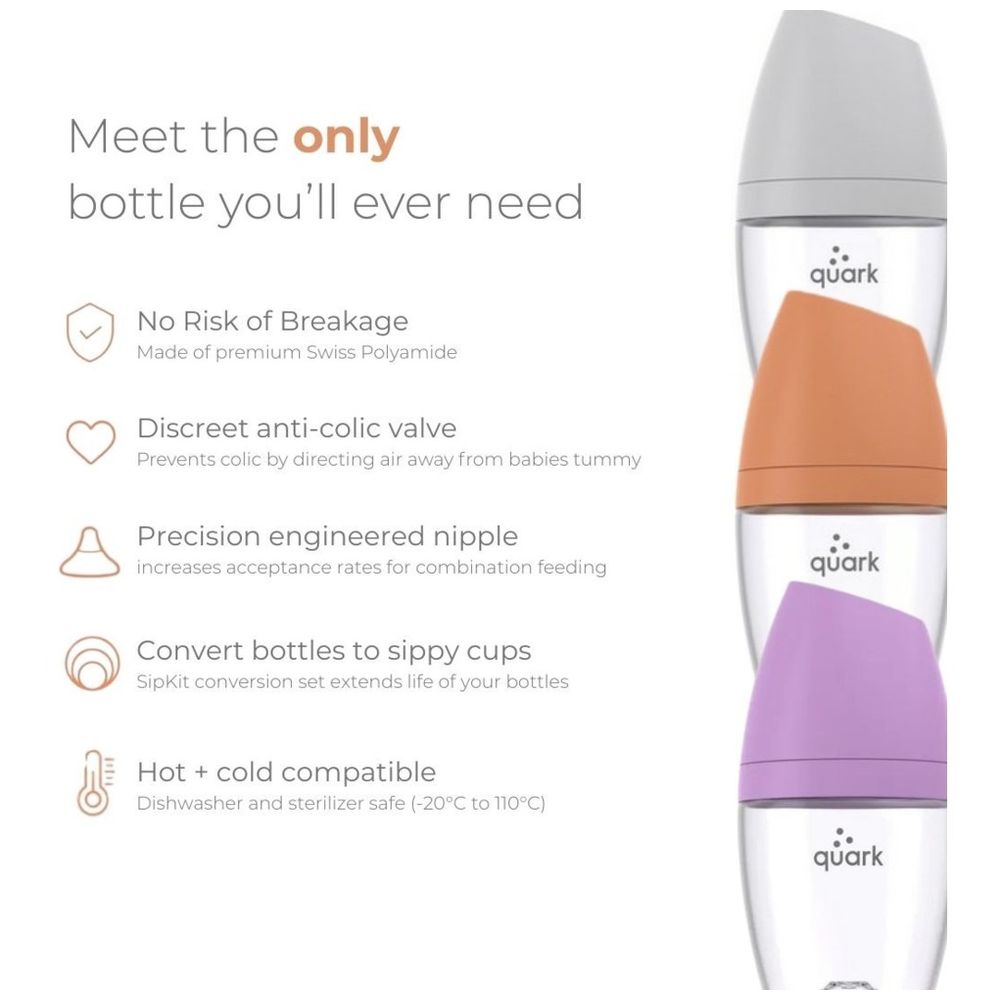 Quark BuubiBottle Max Bottle - 240 ml - Pack of 2
