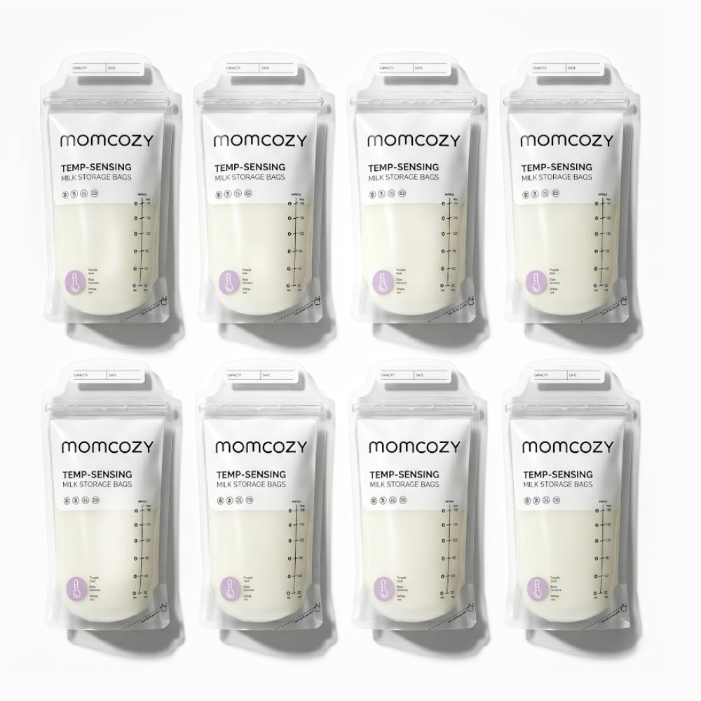 Momcozy - Temp-Sensing Milk Storage Bag - Clear - 8 Pc Set