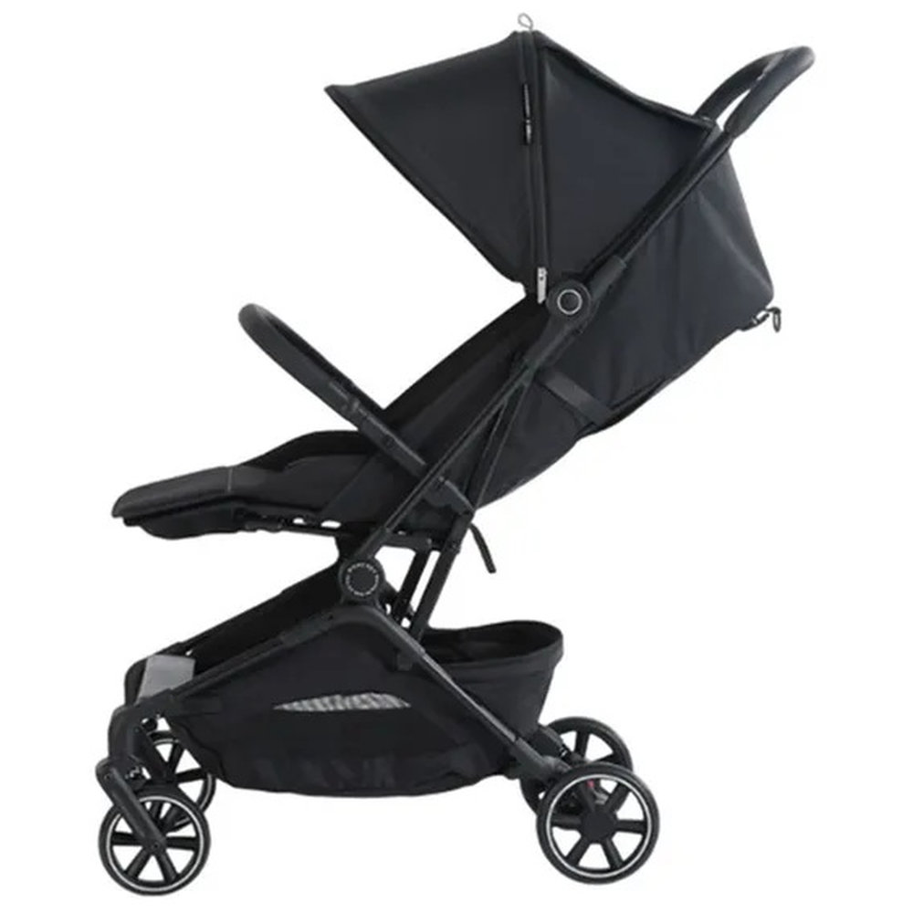 Momcozy - One-Hand One-Click Folding Cabin Baby Stroller - Black