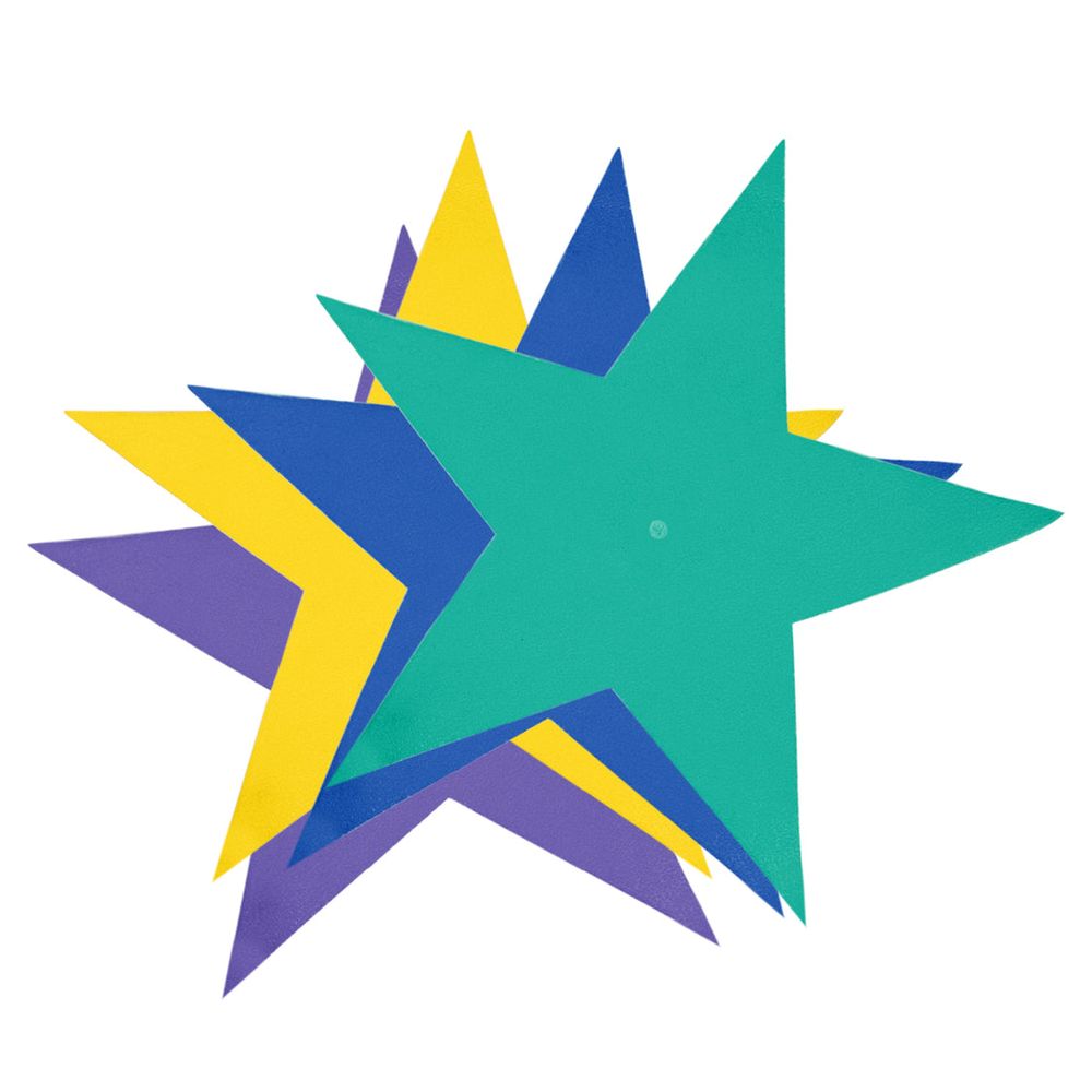 Dawson Sports - Floor Marker Star Pack Of 4 - Color May Vary