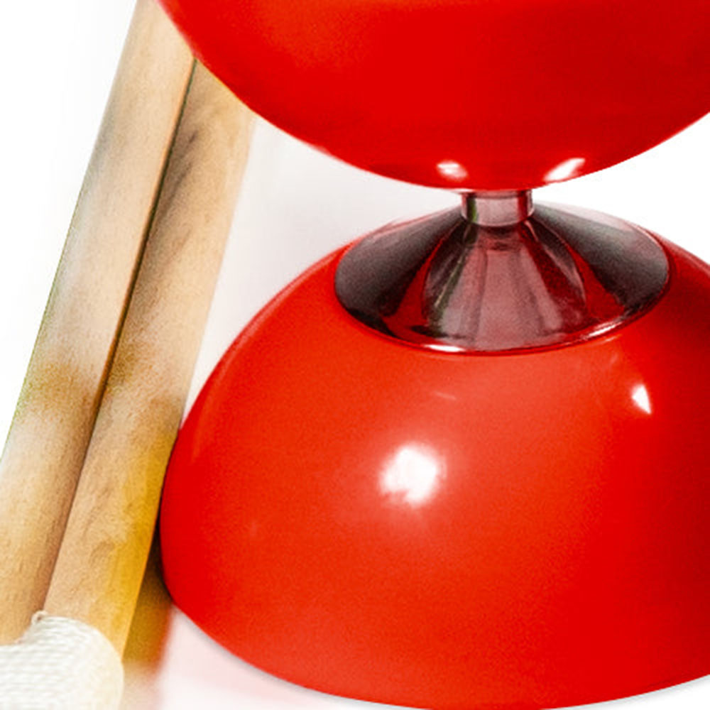 Dawson Sports - Juggling Bearing Diabolo With Sticks - Red