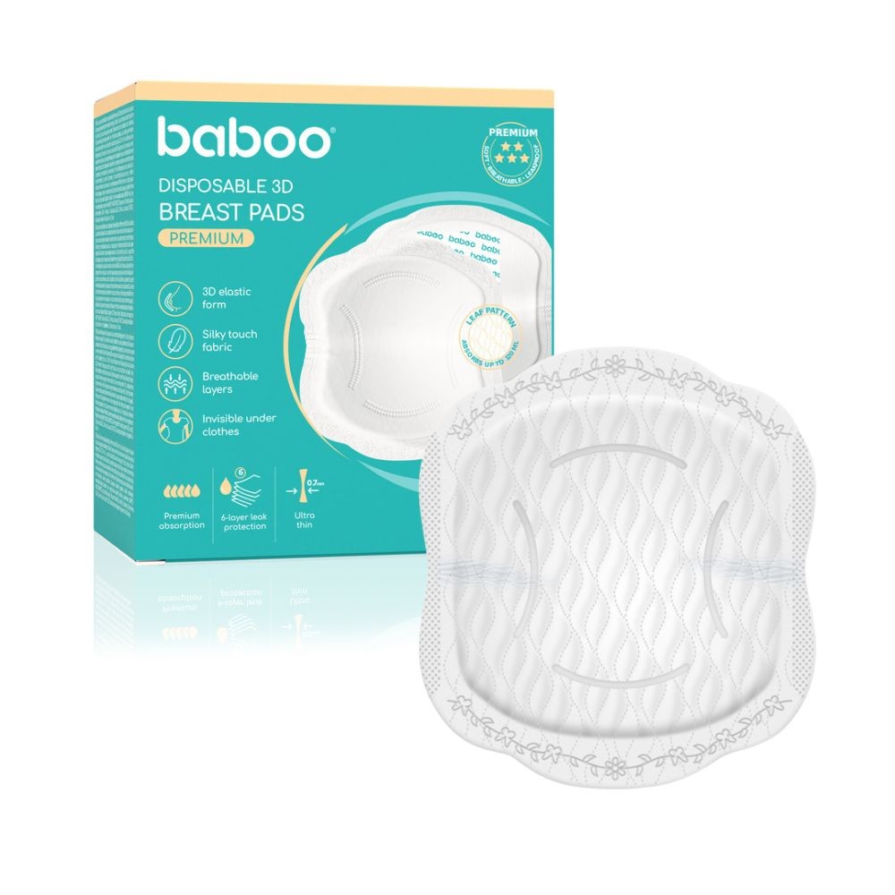 Baboo - Premium Ultra-slim Disposable Nursing Breast Pads - 40 Pcs