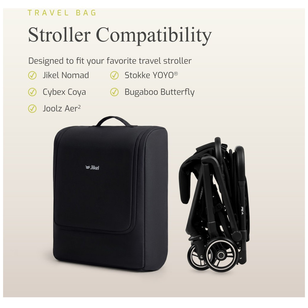 Jikel - Stroller Travel Backpack - Black