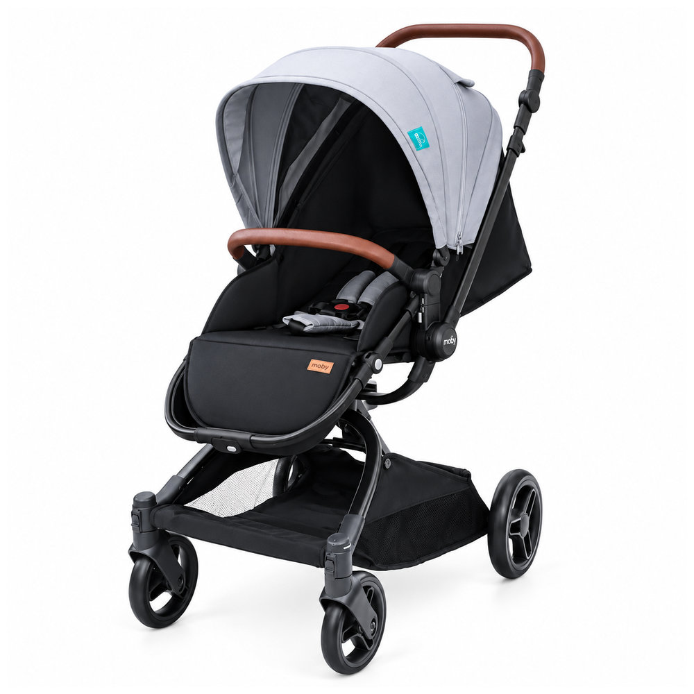 Moon - Riche Reversible Travel Stroller - Grey