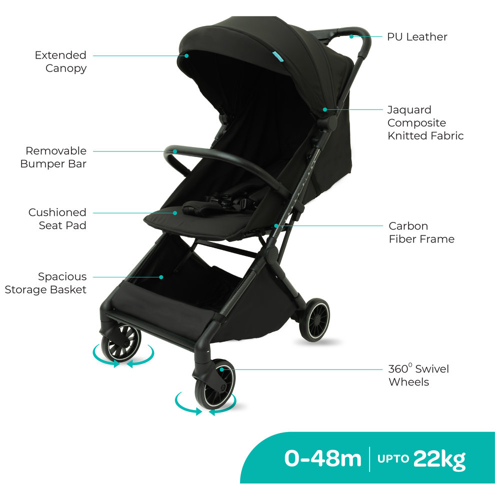 Moon - Tripzi Carbon Fiber Lightweight Cabin Stroller