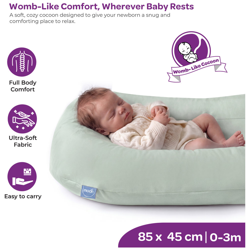 Moon - Baby Lounger & Infant Floor Seat - Blue