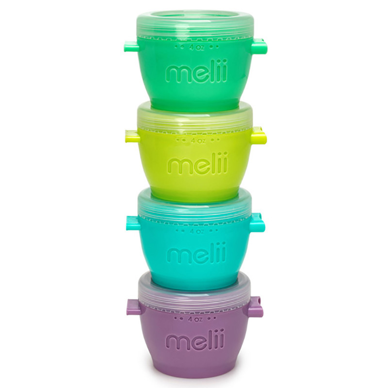 Melii Silicone Snap & Go Pods - 4Oz - 4pcs