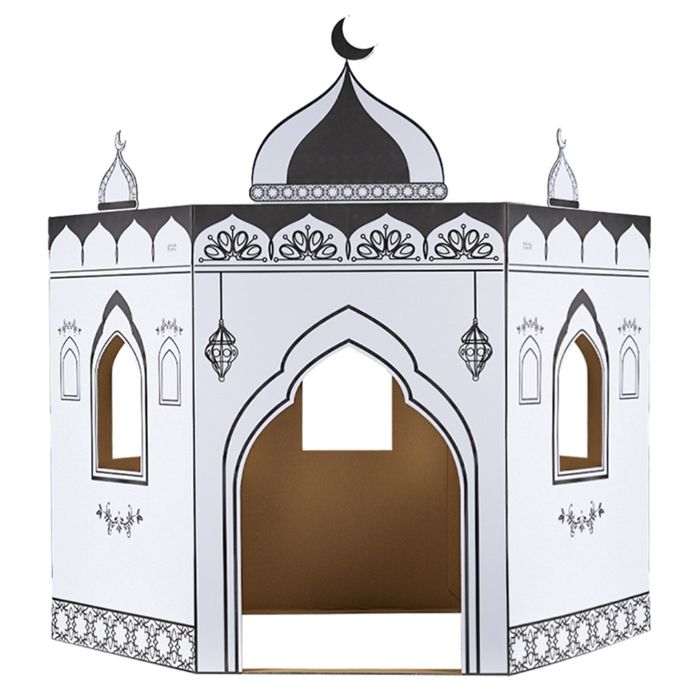 HilalFul Colour Me Cardboard Playmosque - White/Black