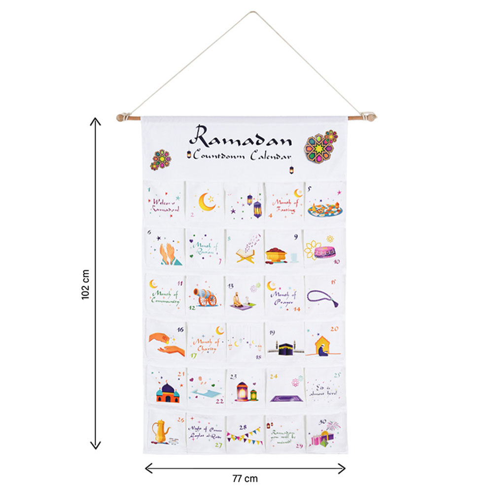HilalFul Ramadan Countdown Children's Calendar - Canvas