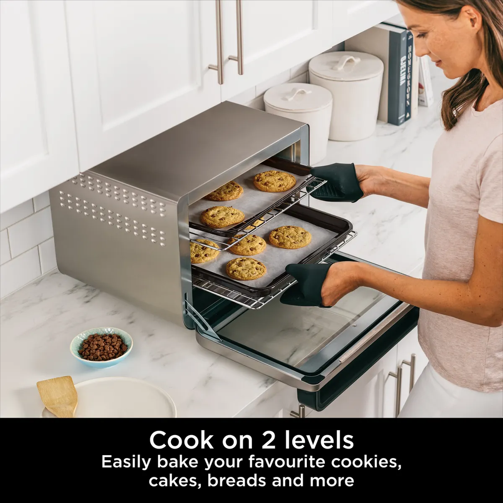 Ninja - 10-In-1 Foodi Multifunction Oven - Silver/Black
