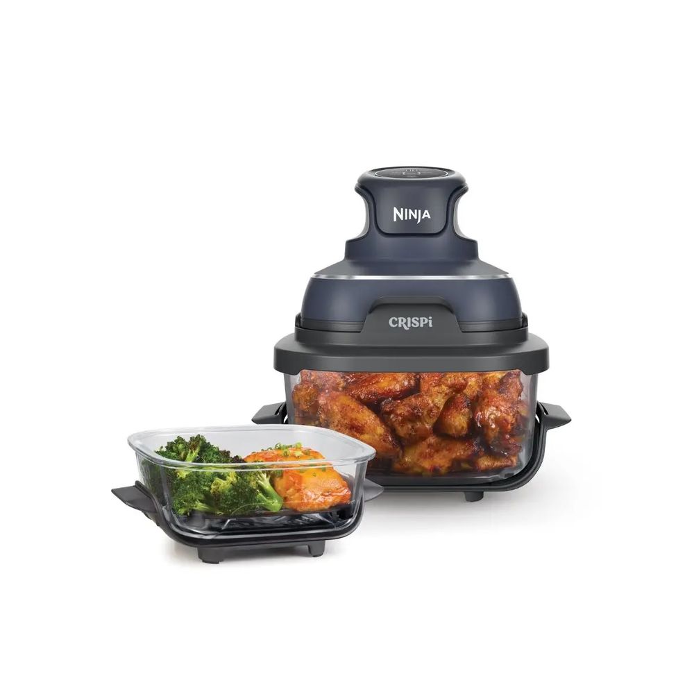 Ninja - Crispi 4-In-1 Portable Air Fryer Cooking System - Cyberspace Grey - 1500W