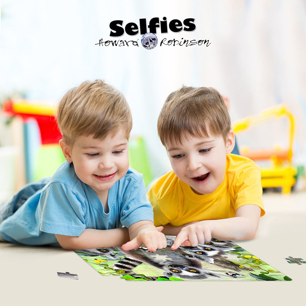 Prime3D - Ring-Tailed Lemur Selfie Puzzle - 63pcs