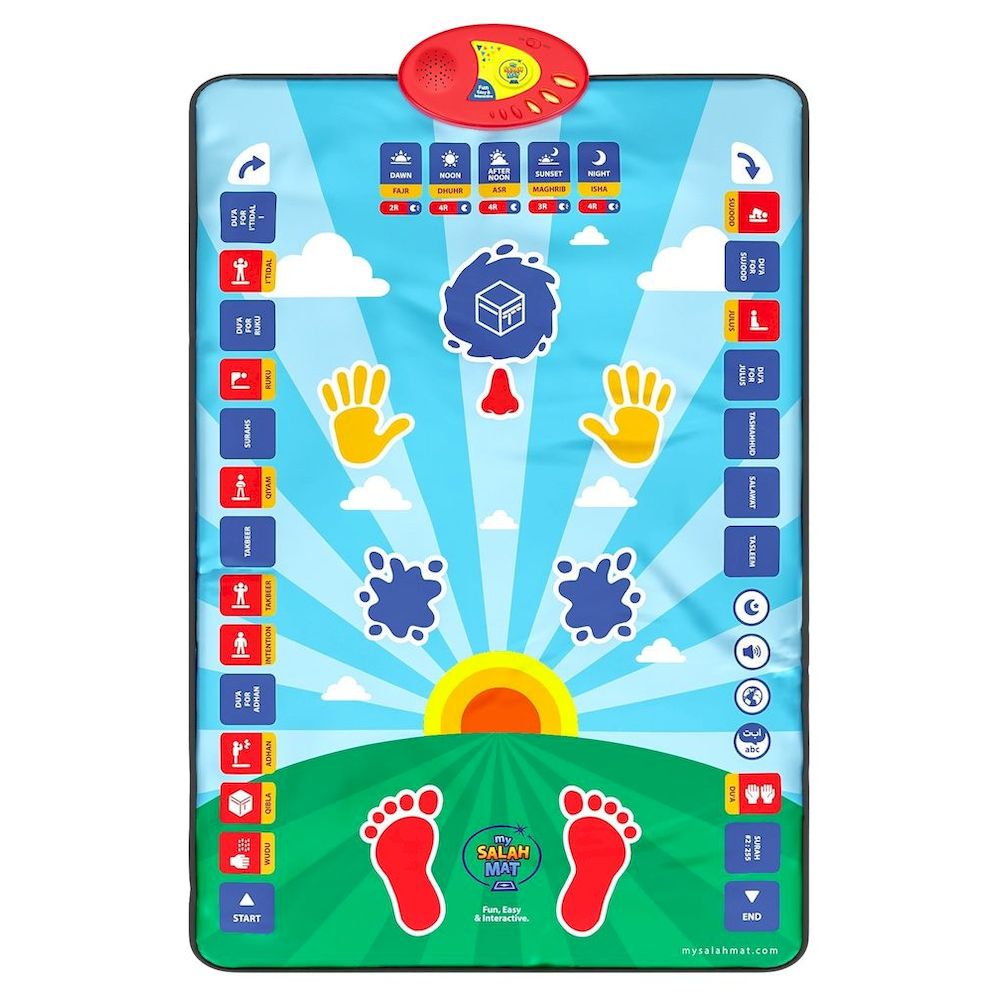 My Salah Mat Interactive Kids Prayer Mat - Blue