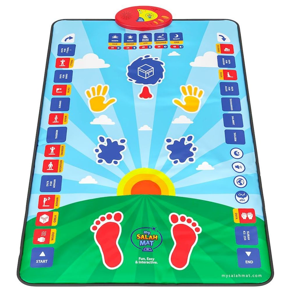 My Salah Mat Interactive Kids Prayer Mat - Blue