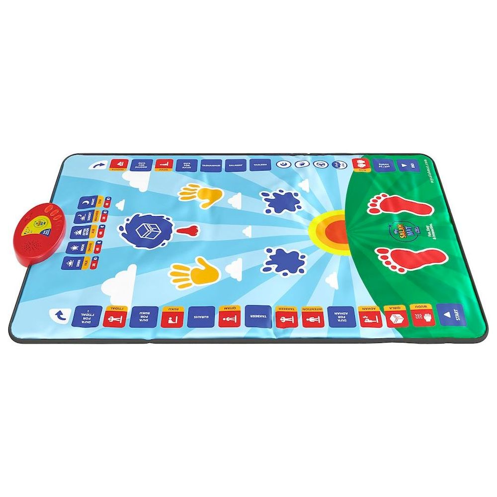 My Salah Mat Interactive Kids Prayer Mat - Blue
