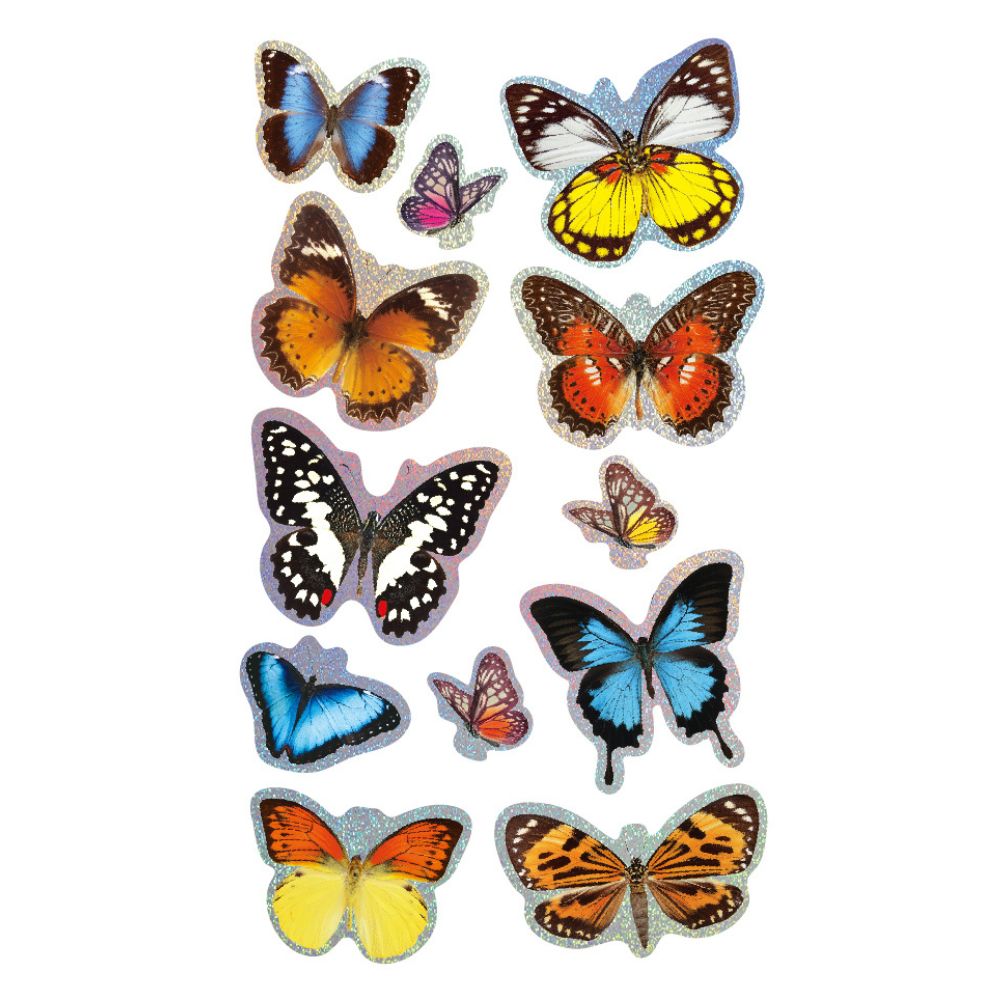 Avenir - 3D Butterfly Stickers - Pack of 1 - 12Pcs