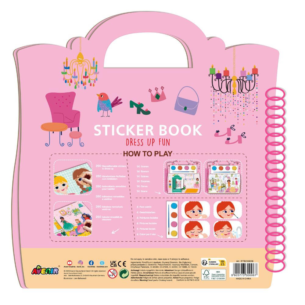 Avenir - Dress Up Fun Sticker Book