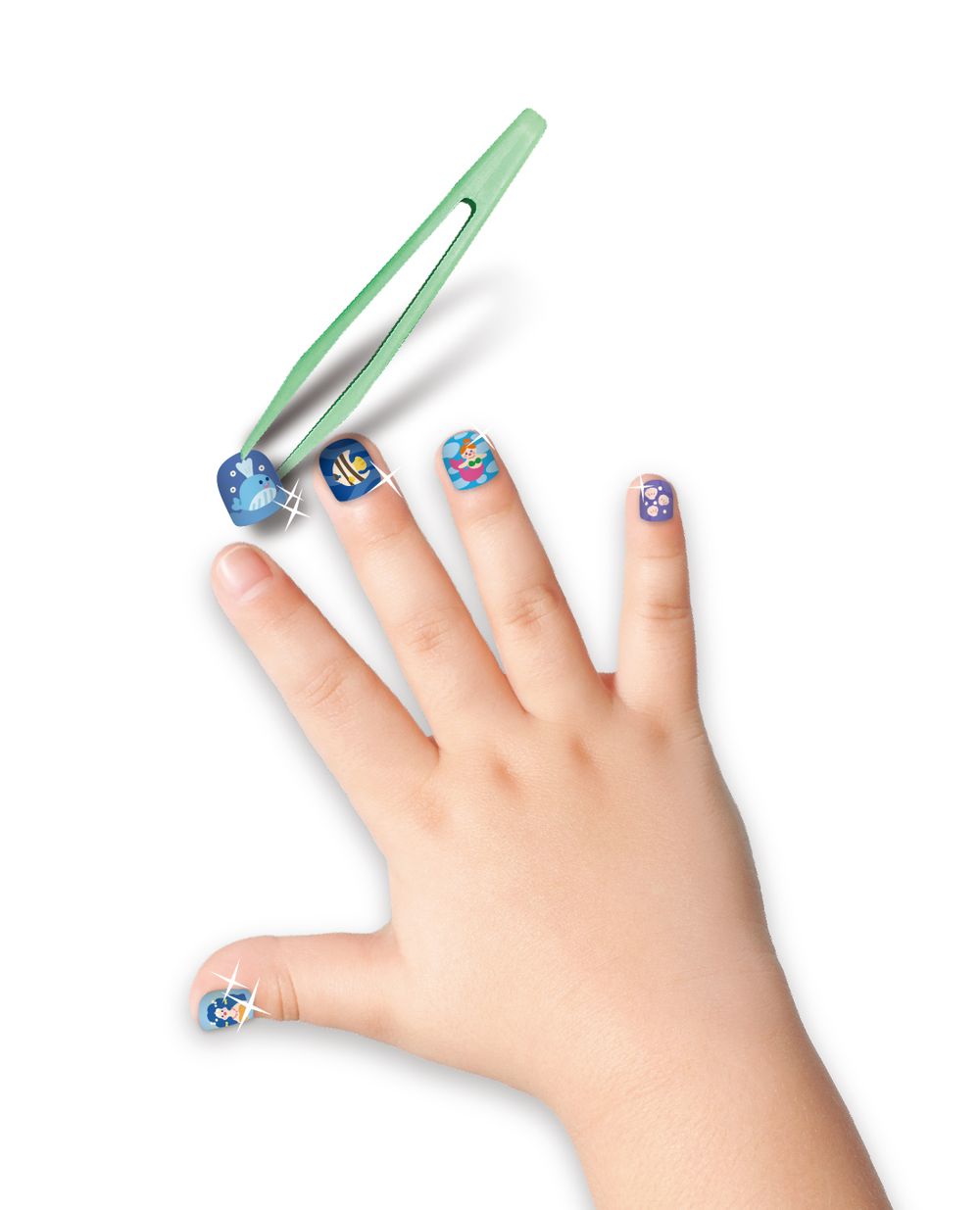 Avenir - Fancy Me Press-On Kids Nails - Under The Sea - 24 Pcs