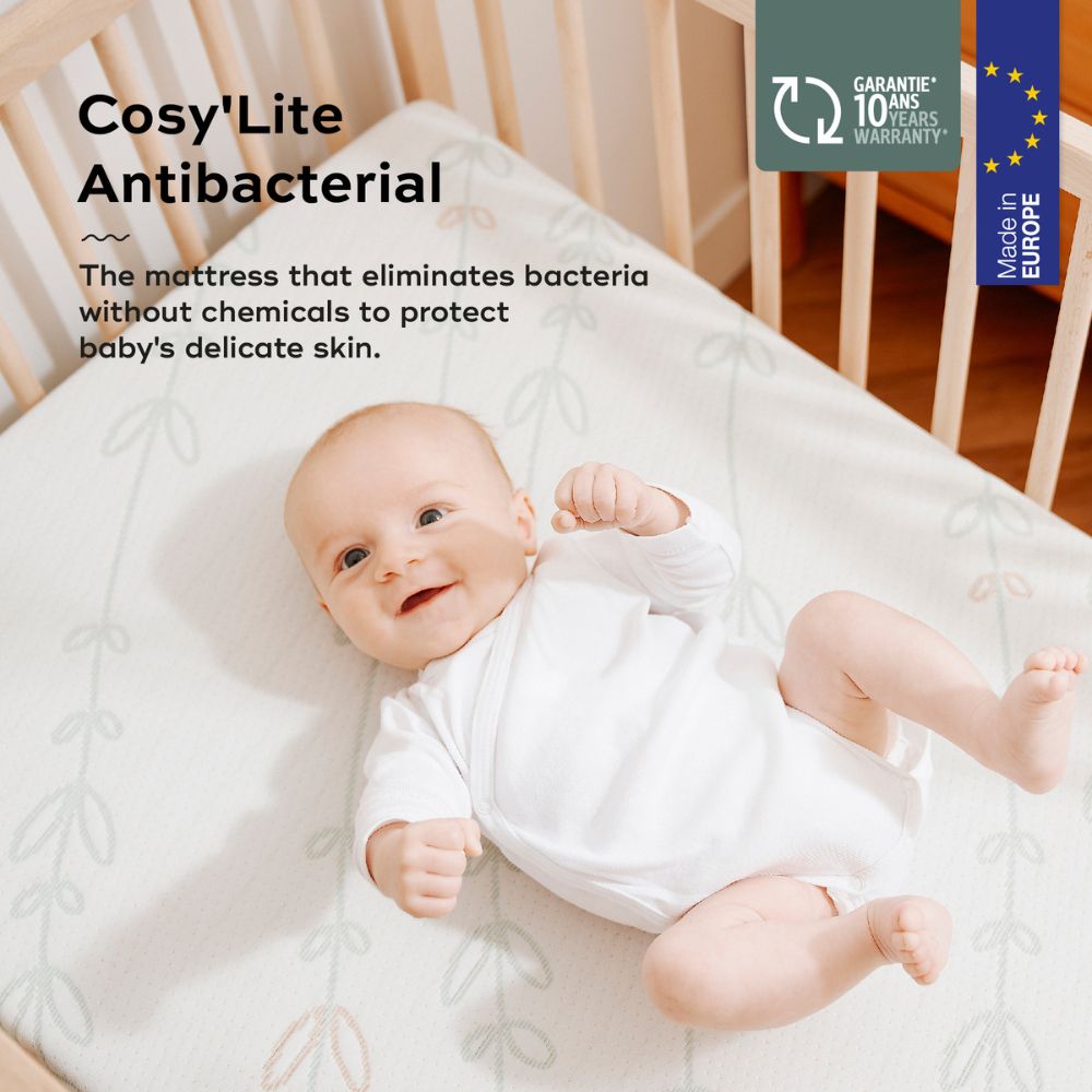 Babymoov Cosy'Lite Antibacterial Mattress - White - 70x140 cm