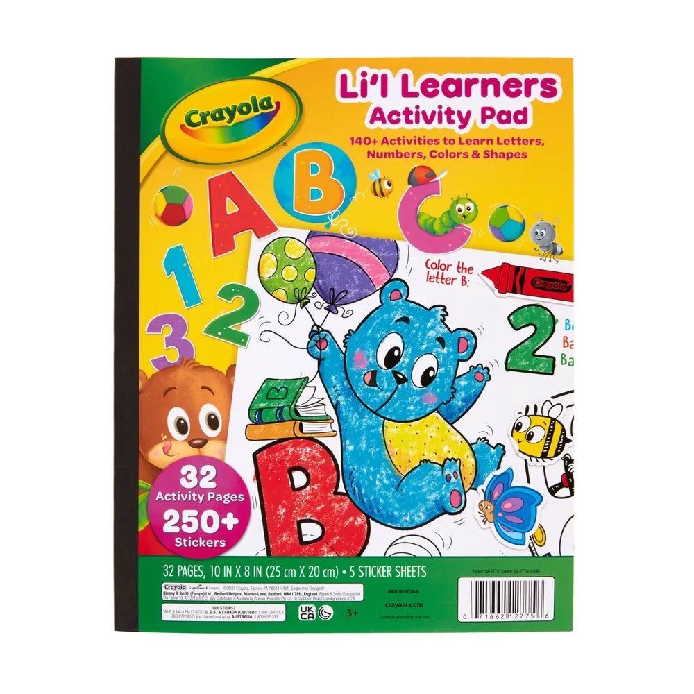 Crayola - Li'l Learners Activity Pad - Multicolor