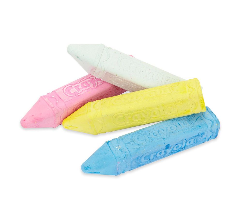 Crayola - Washable Sidewalk Chalk Sticks - Multicolor - 4 Pcs