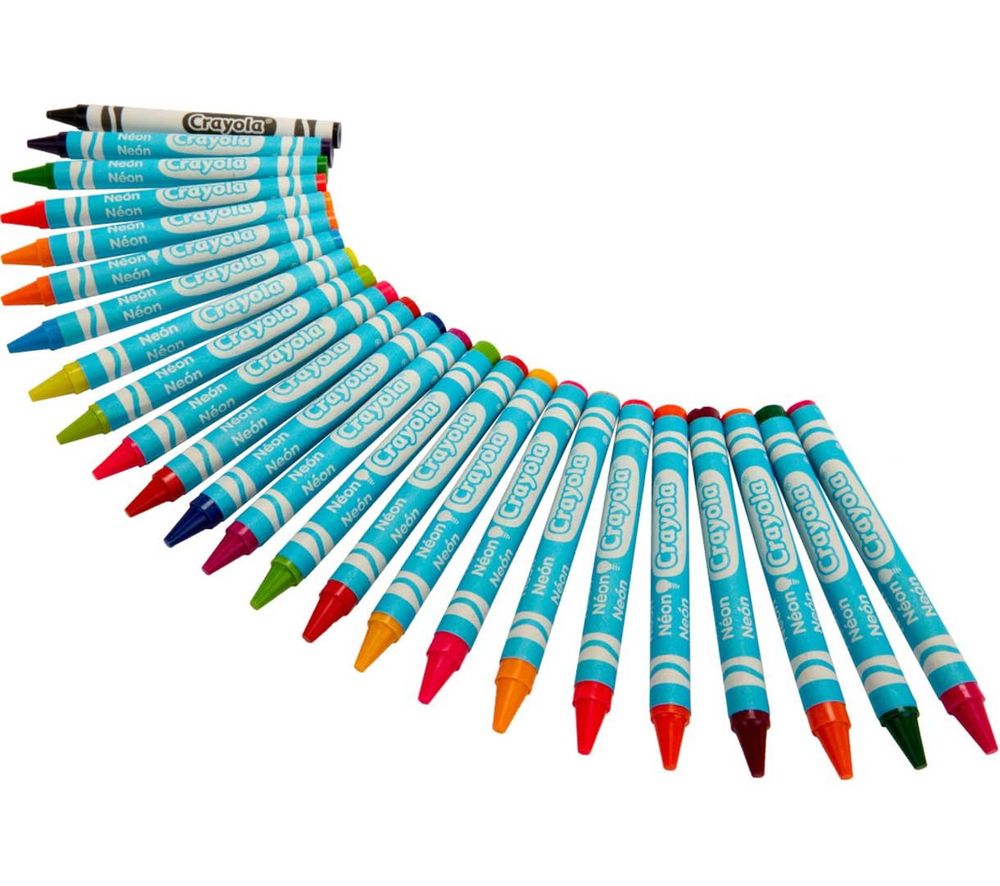 Crayola - Neon Crayons - Multicolor - 24 Pcs
