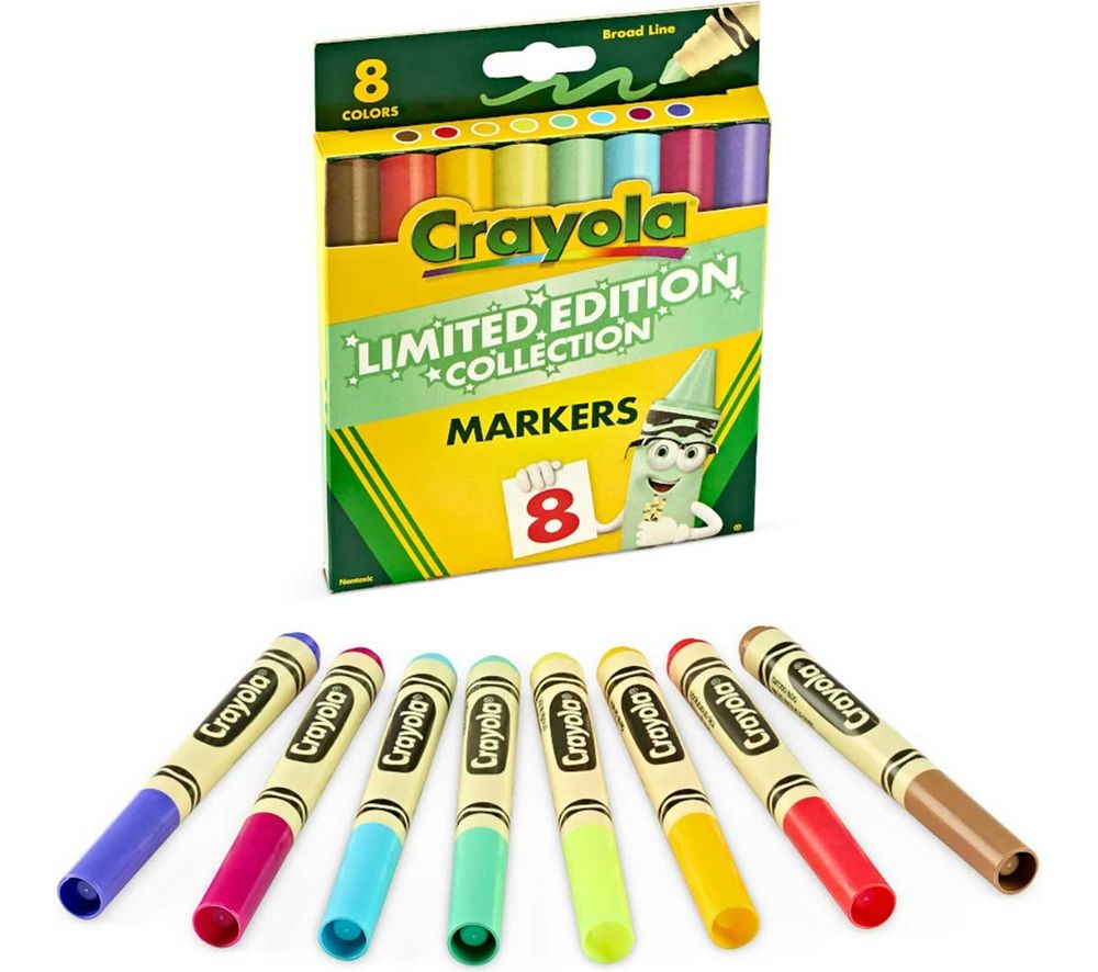 Crayola - Limited Edition Collection Broad Line Markers - Multicolor - 8 Pcs