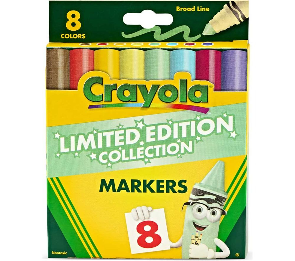Crayola - Limited Edition Collection Broad Line Markers - Multicolor - 8 Pcs
